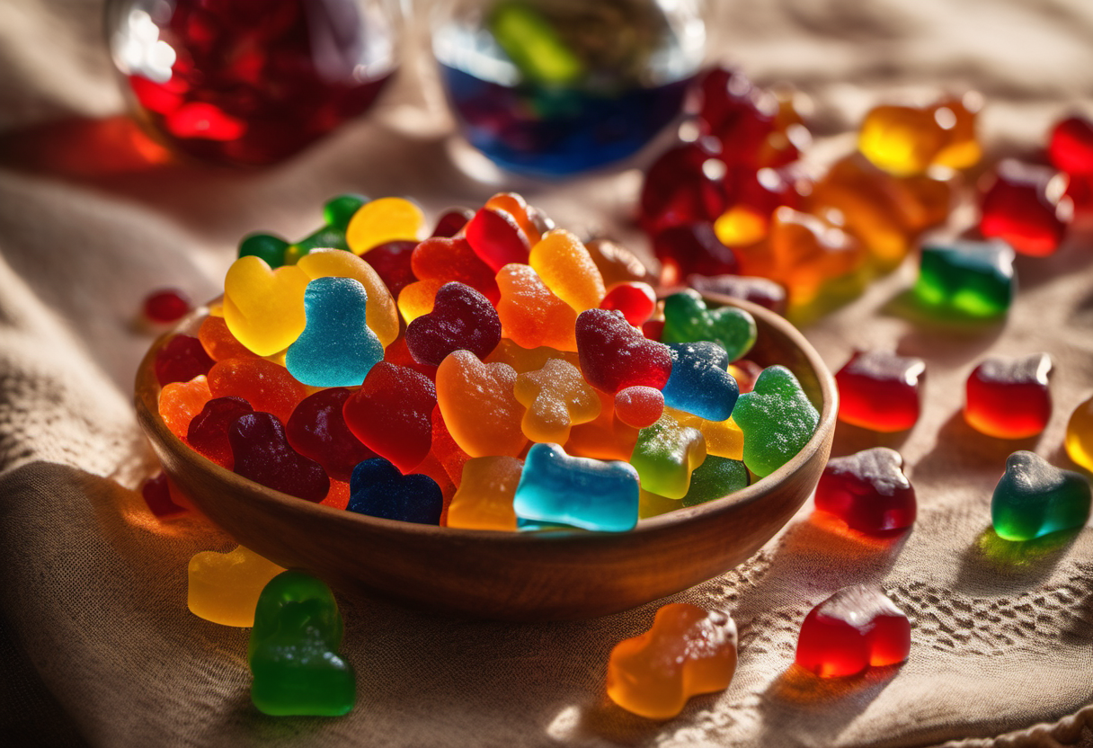 Colorful gummy candy